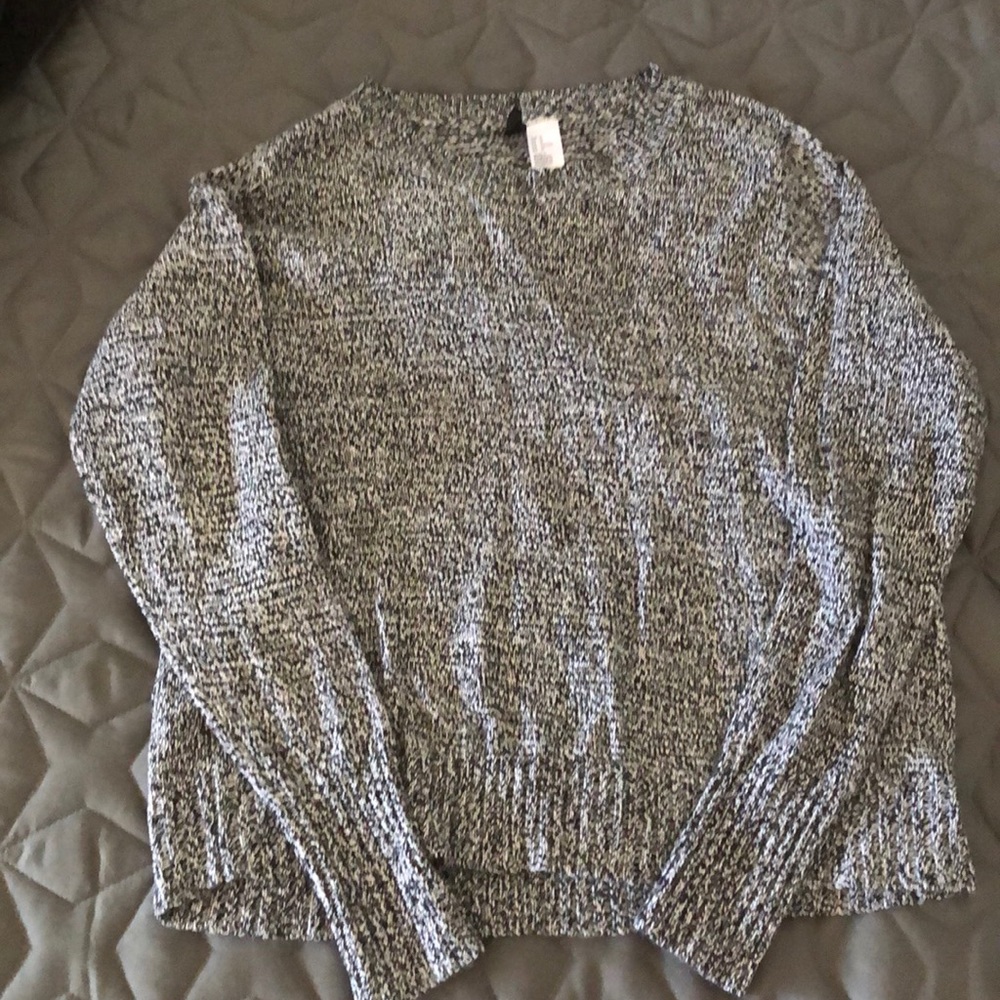 Black and white sweater